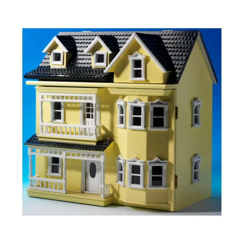 1:12 Poppenhuis Miniatuur Houten Speelgoed Kinderen Educatief Speelgoed, Schoolhuis Qw60321