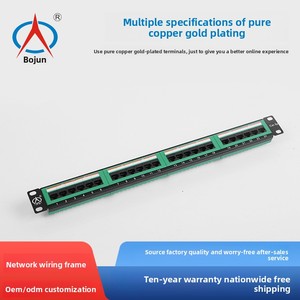 24-Port Non-Shielding Network <strong>Patch</strong> <strong>Panel</strong> RJ45 CAT6A Cable Management Rack Cabinet Network Cable <strong>Module</strong> 24-Port <strong>Patch</strong> <strong>Panel</strong> - Product Image 4