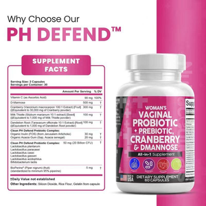 Veloce etichetta personalizzata per donna probiotico vaginale + mirtillo rosso prebiotico e dmannosio integratore alimentare integratore tutto in uno - Product Image 2