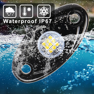 Yüksek kalite 12V 9W LED şasi ışık IP67 su geçirmez LED yeşil renk kaya işık Pod Mini kamyon ATV araba aksesuarları için - Product Image 4