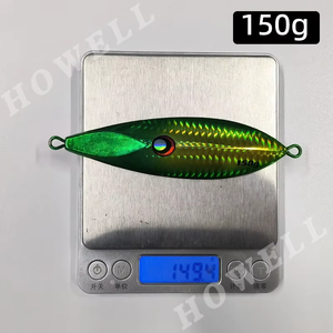 Howell OEM 150G Kim Loại Laser Đèn Flash Phát Sáng Chậm Pitch Jigbait Nước mặn Thuyền Cá Nhân Tạo Cứng Mồi Tùy Chỉnh Thu Hút Mục tiêu - Product Image 2
