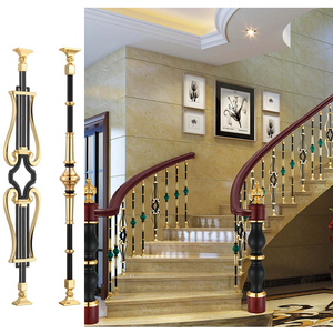 עיצוב מודרני מעקה דק מתכת מקורה למרפסת ומדרגות גבוהה יישום מלון איכותי התקנה קלה - Product Image 2