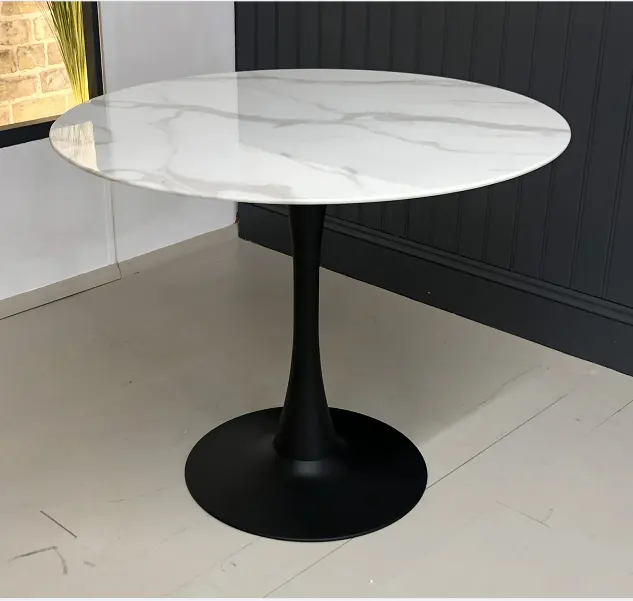 Caracol, conjunto de mesa de vidro barato simples para mesa de vidro de pedra de mármore laca branca mdf mesa de cerâmica