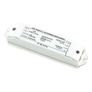 Controlador de atenuación de luz LED de entrada tenue de 0-10V a PWM, controlador regulable de voltaje constante de 1 canal, 0 a 1 - Product Image 1