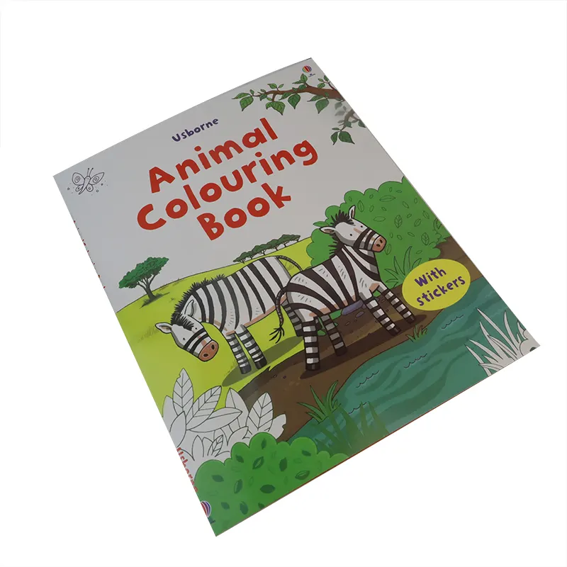 Livres de coloriage imprimés en gros livre personnalisé pour enfants livre de coloriage animal à couverture souple pour enfants