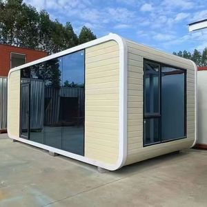 Geri dönüştürülebilir malzemelerden yapılmış Off-Grid yetenekleri ile Minimalist mikro ev mobil prefabrik ev - Product Image 3