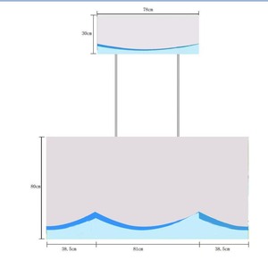 Siêu thị Booth hiển thị thương mại hiển thị thiết bị dễ dàng-to-cài đặt Carry PP/ABS khuyến mãi bảng truy cập cho hiệu quả chương trình khuyến mãi - Product Image 4