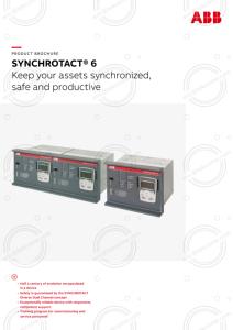 SYNCHROTACT 6 5 SYN 6200 6201 6202 6302 Synchronizing and Paralleling Equipment and <strong>Systems</strong> for Synchronous Machines - Product Image 2
