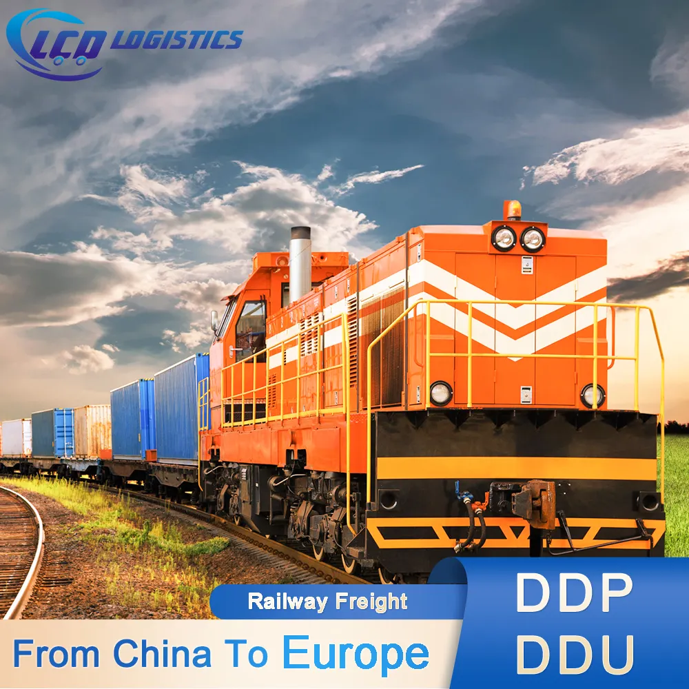 Ddp 기차화물 운송 서비스 선박으로 중국에서 리투아니아 스페인 nach deutschland 우크라이나 유럽