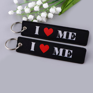 Bán Buôn Tùy Chỉnh Thêu Nhãn Anime Logo Tên Thẻ Thêu Keychain Anime Thêu Móc Chìa Khóa Tùy Chỉnh Key Tag - Product Image 2