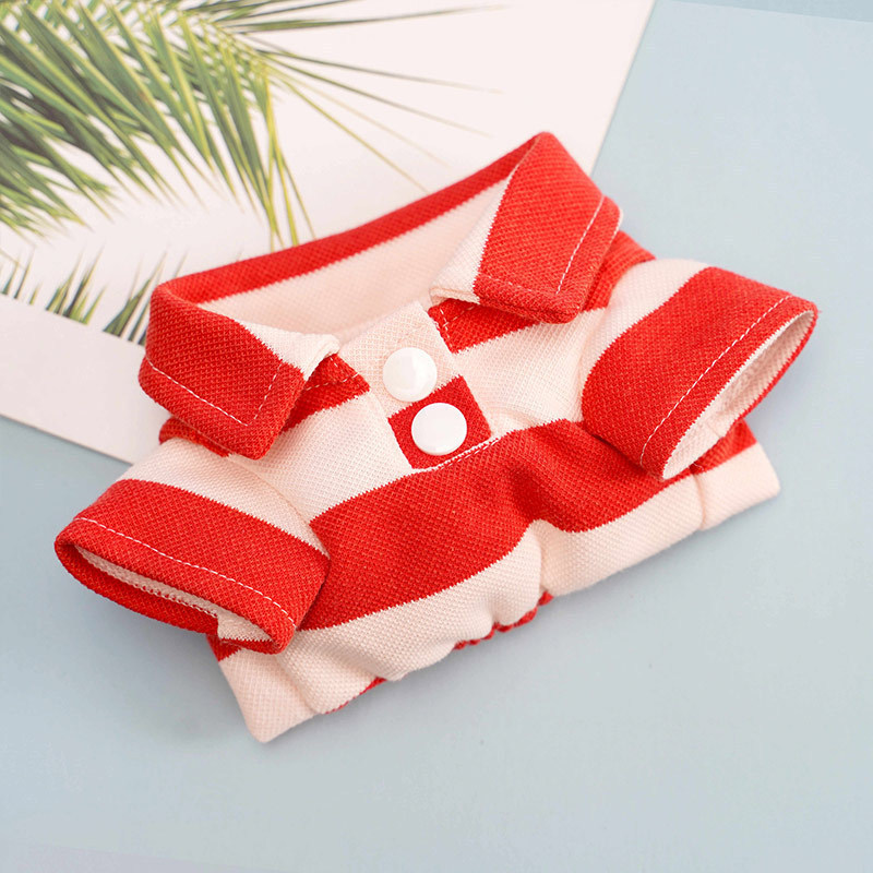 Polo rayé rouge