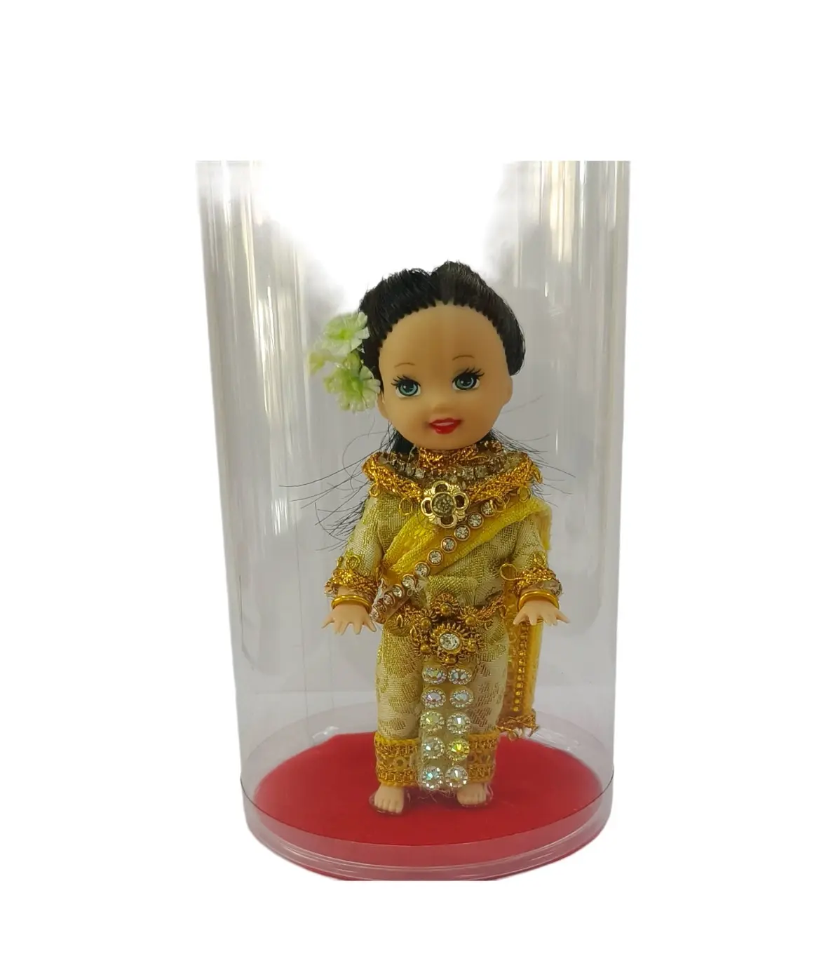 Produto premium da Tailândia Bonequinha em vestido artesanal Boneco em fantasia Siwalai Tailandesa Artesanato de artesãos tailandeses