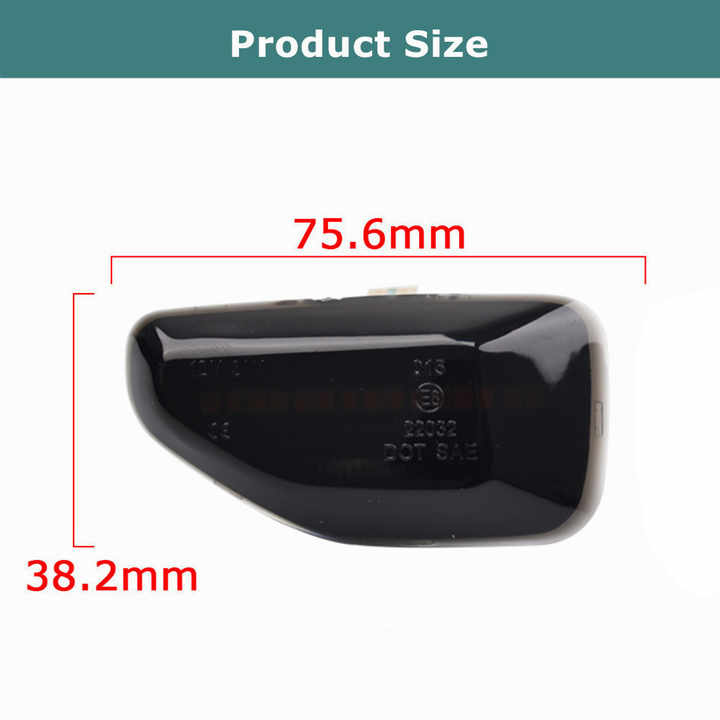 LED Car Auto Dynamic Side Marker Light Arrow Turn Signal Blinker Lamps Parts for Dacia Logan 2 Sandero 2 Renault Duster Stepway