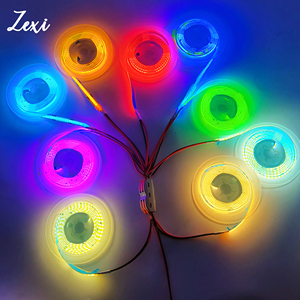 ไฟ LED COB DC12V 24V 320 ลูกปัดหลายสีสามสี COB 10 W/M IP20 - Product Image 2
