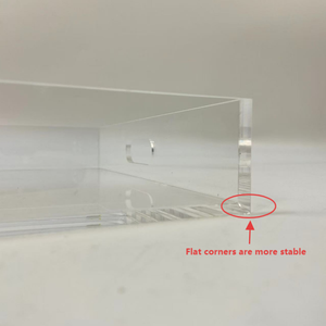 ถาดอะคริลิคใสตกแต่งมีที่จับป้องกันการไหลล้นสำหรับเคาน์เตอร์ห้องนั่งเล่นโต๊ะกาแฟซิลิโคน - Product Image 5