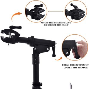 Duvar onarım standı bisiklet tamir standı duvara montaj garaj için katlanabilir ağır bisiklet Workstand