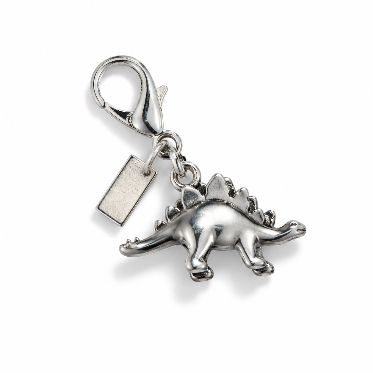 Pendentif tigre à dents de sabre en alliage de zinc plaqué argent