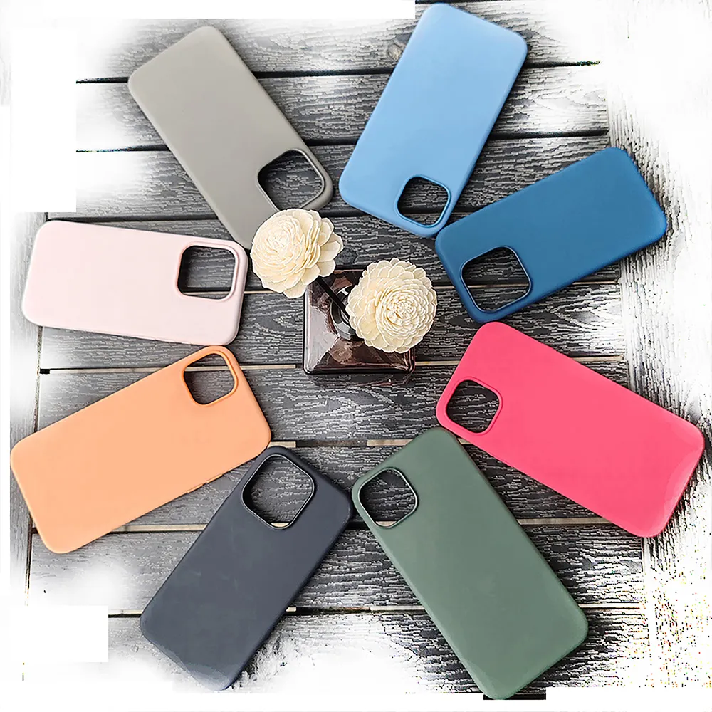 designer flüssiges silikon magnetische handyhülle kabelloses schnelllade-abdeckung für iphone 15 14 pro max plus serie