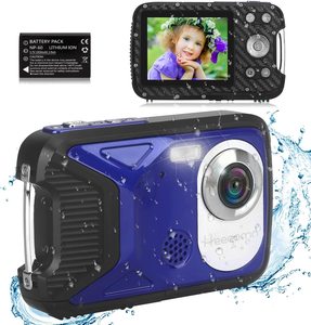Su geçirmez dijital kamera 1080P 21MP HD sualtı çocuklar kamera ile 2.8 "LCD ekran 8X dijital Zoom