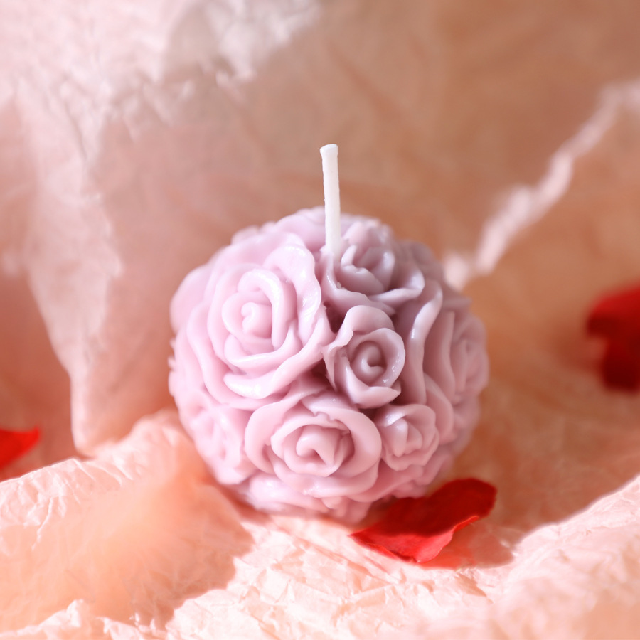 Boule de roses violet clair - Lavande