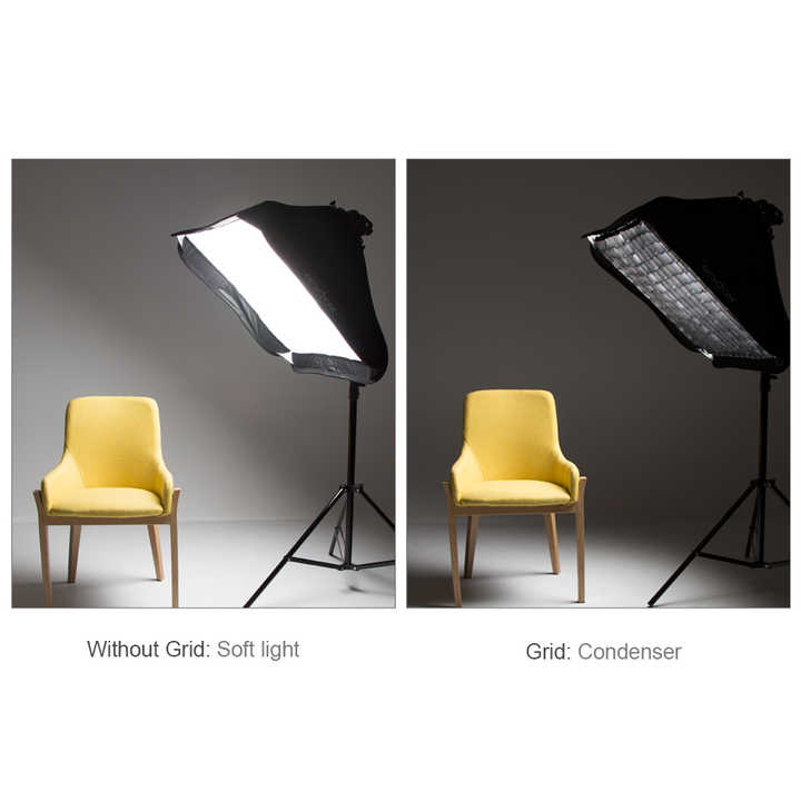 Godox Ajustable Flash Softbox 40x40cm mit Bowens Berg S-typ Halterung + Honeycomb Grid für Flash speedlite Studio Schießen