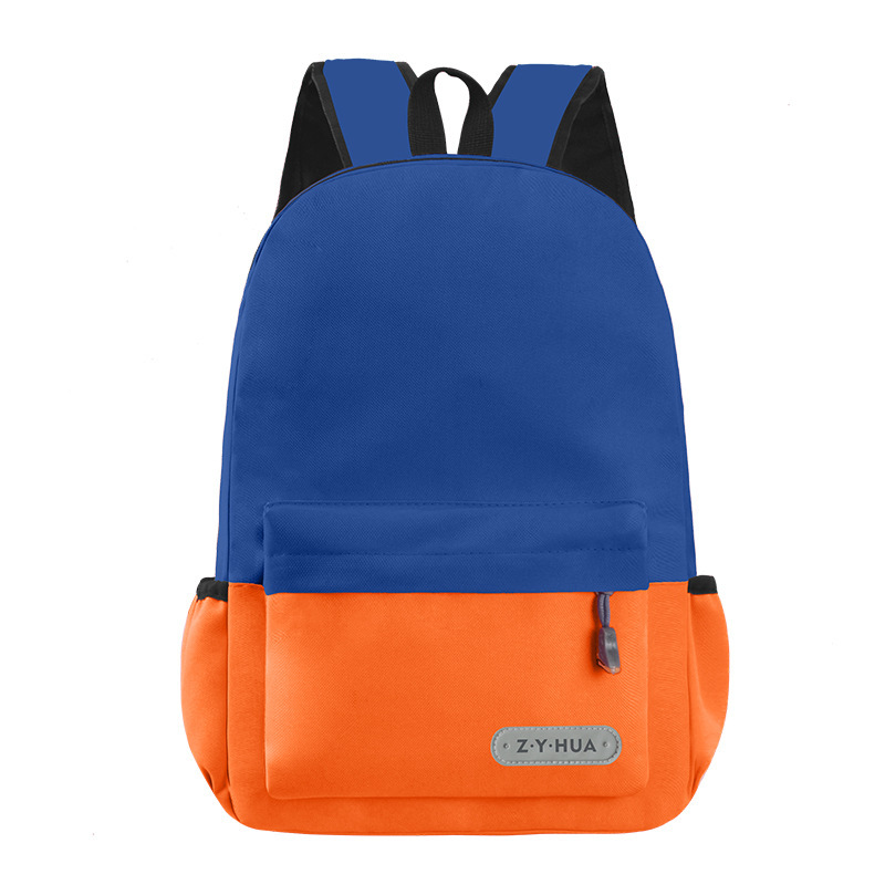 navy blue and orange