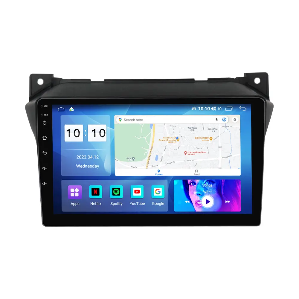 Mekede MS Quạt Làm Mát Android12 8Core 8 256GB Xe Máy Nghe Nhạc DVD Cho Suzuki Alto 2009 2016 Xe Stereo Với 4G LTE Bt GPS