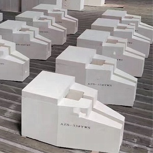 AZS Spouts Stirring Rods Forehearth <strong>Burners</strong> Special Shaped Fused Cast AZS for Glass Furnace