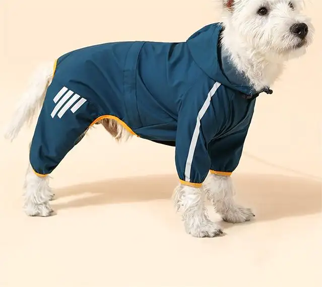 पालतू जानवरों के कपड़े हुडी गर्म पवनरोधी छोटे कुत्ते का रेनकोट पालतू हार्डशेल जैकेट