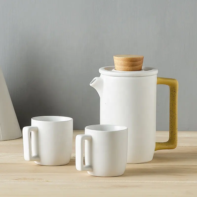 Nórdico criativo simples água utensílios cerâmica chá conjunto tarde chá novo cerâmica água conjunto