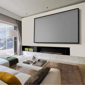 120&quot; 16:9 4k Projector <strong>Screen</strong> Wall Mounted Metal 4.5cm Wide <strong>Fix</strong> <strong>Frame</strong> Projector <strong>Screen</strong> - Product Image 2