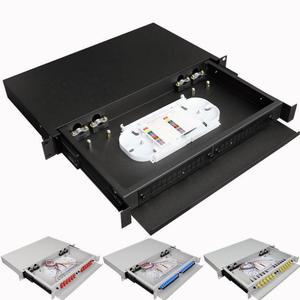 高质量FTTH/FTTX 19英寸FC/Sc/St/LC拉动式SPCC光纤ODF机柜光纤配线架24端口接线盒 - Product Image 3