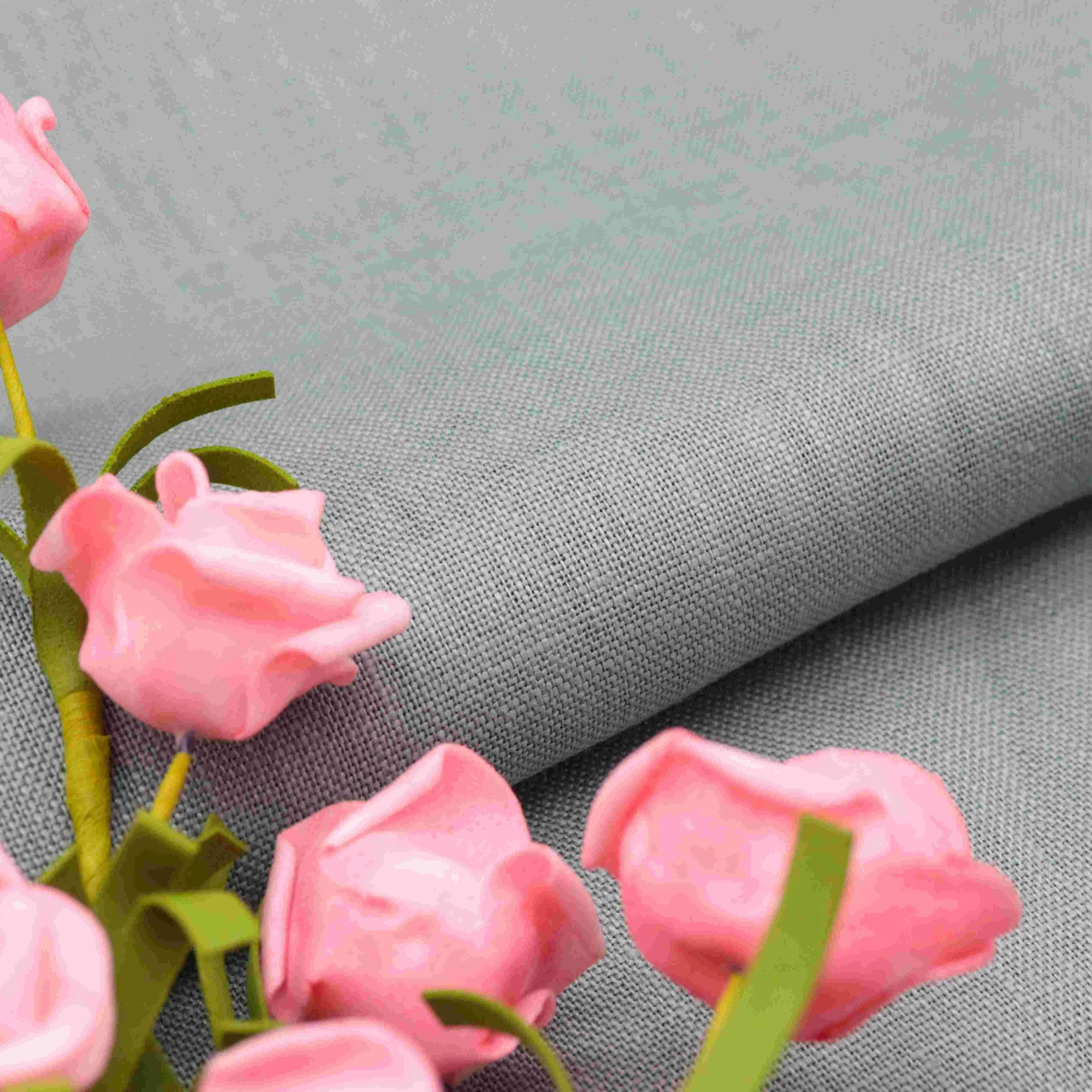 Factory supply soft textile organic 9s plain upholstery wholesale eco-friendly 100 linen fabric for clothing