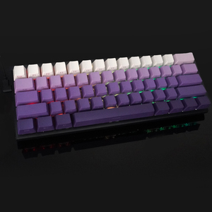Teclado mecánico luminoso grabado lateral degradado para juegos, 61 teclas, diseño ergonómico intercambiable en caliente, teclado RGB para juegos de ordenador - Product Image 4
