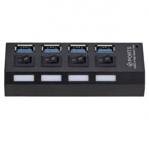 Mozzo 4 porte indipendente 3.0hub con alimentazione USB ad alta velocità Hub Plug and Play senza Driver - Product Image 5
