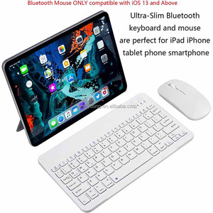 7inch 10in Ultra-Slim Blue-tooth <strong>Keyboard</strong> Portable Mini Wireless <strong>Keyboard</strong> Rechargeable for Tablet Smartphone <strong>Android</strong> Windows - Product Image 4
