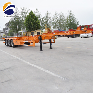 Factory Price 50 Tons <strong>Loading</strong> Capacity 6.5 Tons Tare Weight 3 Axles <strong>Container</strong> Transporting Chassis Skeleton Semi Trailer - Product Image 3