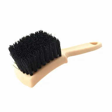 Siyah saç plastik ev temizleme fırçası araba detaylandırma araba lastiği tekerlek temizleme fırçası