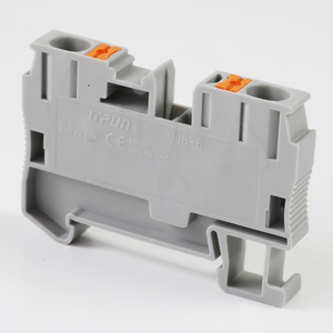 UPUN-fusible de tornillo de carril din modular, bloque de terminales de 6mm, UJ6-6, puente de empuje - Product Image 5