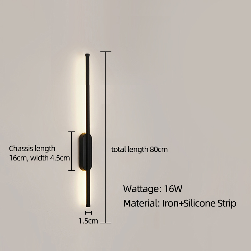 Type A - Black 80cm