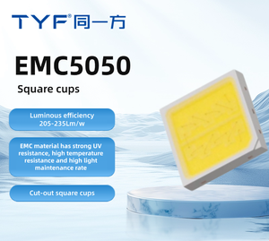 Yüksek güç 5050 SMD LED 30V 2700K-6500K kısılabilir yüksek ışık verimliliği yüksek renk işleme indeksi Ra 80 LED diyot - Product Image 5