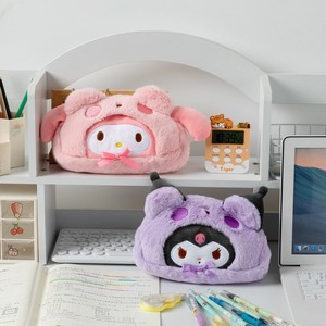 Sevimli kız peluş Kuromi öğrenci büyük kapasiteli kırtasiye kalem çanta makyaj karikatür Cinnamoroll Tote çanta saklama çantası hediye - Product Image 2