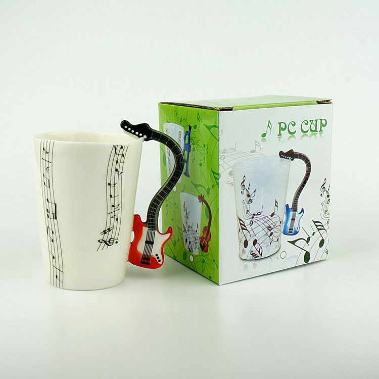 guitar cup black staves