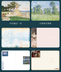 复古油画B6笔记本彩页插画笔记本适合学生日常学习便携计划书 - Product Image 6
