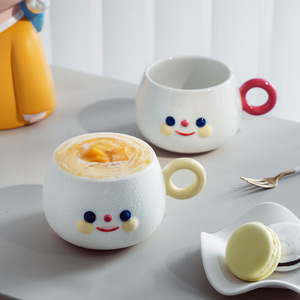 3D鼻子陶瓷杯带笑脸杯模因杯儿童搞笑Emo咖啡牛奶杯 - Product Image 4