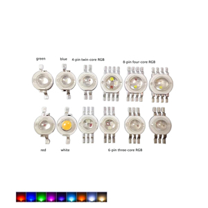 Dinamik aydınlatma için Bridgelux Epistar kaynağı ile Bicolor 4-Pin yüksek güç LED cips 1W & 2W çift renk RGB - Product Image 3