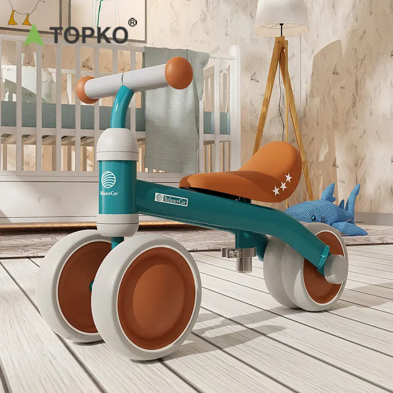 TOPKO ייצור מקצועי איזון אופני 3 גלגל תינוק הליכון Pedalless איזון אופני
