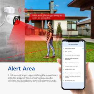 Cámaras DE SEGURIDAD WiFi Detección inteligente Detección humana Cámara exterior Seguridad para el hogar - Product Image 6