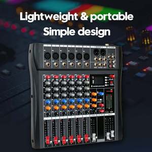 Manchez Hot <strong>Sale</strong> Professional 6 Channel Audio Mixing Console Audio with <strong>Power</strong> Amplifier <strong>Mixer</strong> - Product Image 4