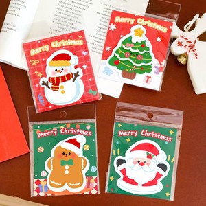 Giáng sinh mới lạ hình giấy ghi chú dán Santa Snowman Gingerbread người đàn ông cây thông giáng sinh Memo Pads Văn Phòng TrườNg kỳ nghỉ Quà Tặng - Product Image 6